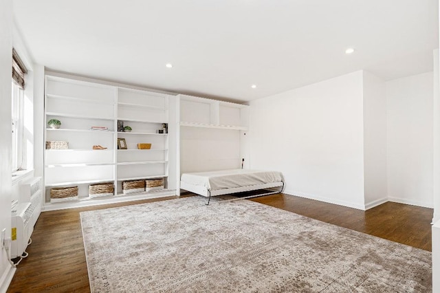 36 Hamilton Ave Unit 6S, Staten Island, NY 10301 - unfurnished room featuring dark wood-style floors, recessed lighting, and baseboards