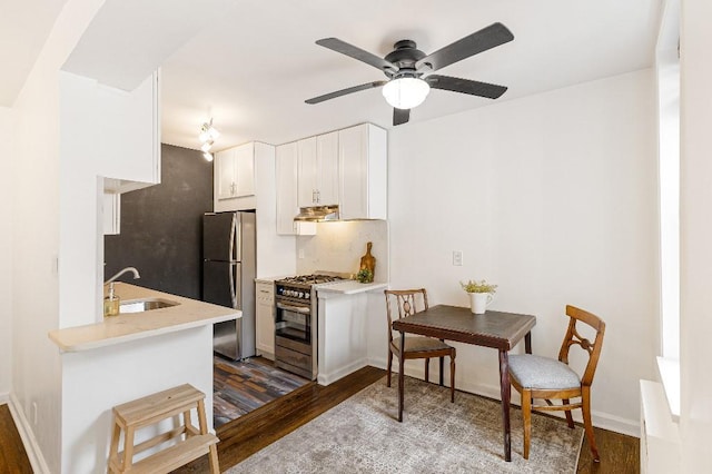 36 Hamilton Ave Unit 6S, Staten Island, NY 10301 - kitchen featuring a sink, stainless steel appliances, dark wood finished floors, and light countertops