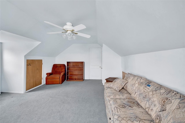 23 Lenox Pl, Freeport, NY 11520 - sitting room with carpet, lofted ceiling, and ceiling fan