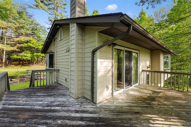 16 Fairway Dr, Eldred, NY 12743 - view of wooden terrace