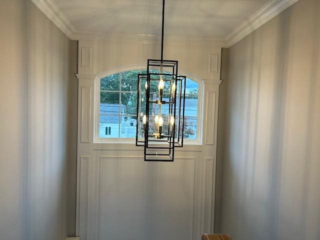 51 Michigan Ave, Massapequa, NY 11758 - detailed view of a chandelier and ornamental molding