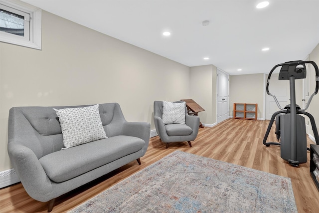 11 Robin Hood Rd, Montebello, NY 10901 - sitting room with light wood finished floors and recessed lighting