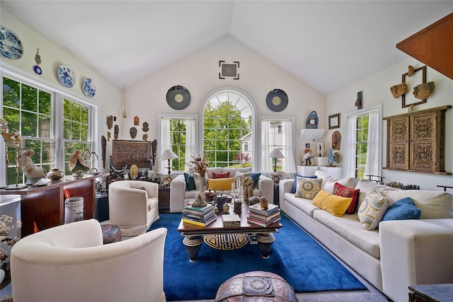 27 Sommerset Dr, Poughkeepsie, NY 12603 - living room with high vaulted ceiling