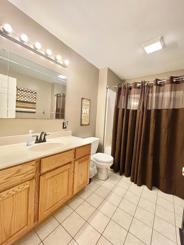 496 Minisink Tpke, Port Jervis, NY 12771 - full bathroom featuring tile patterned flooring, vanity, shower / bath combo, and toilet