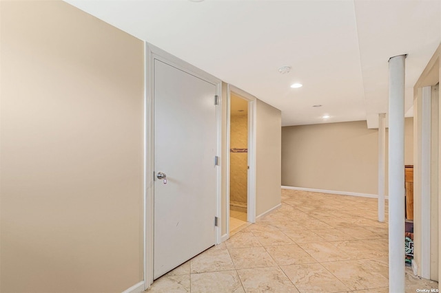22820 Edgewood Ave, Laurelton, NY 11413 - hall featuring baseboards and recessed lighting