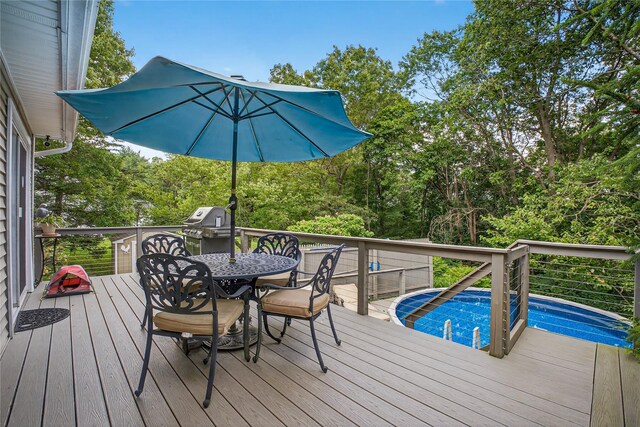 15 Richard Rd, Mahopac, NY 10541 - deck with outdoor dining space and grilling area