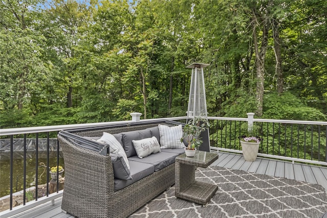 316 Myers Corners Rd, Wappingers Falls, NY 12590 - wooden terrace with an outdoor hangout area
