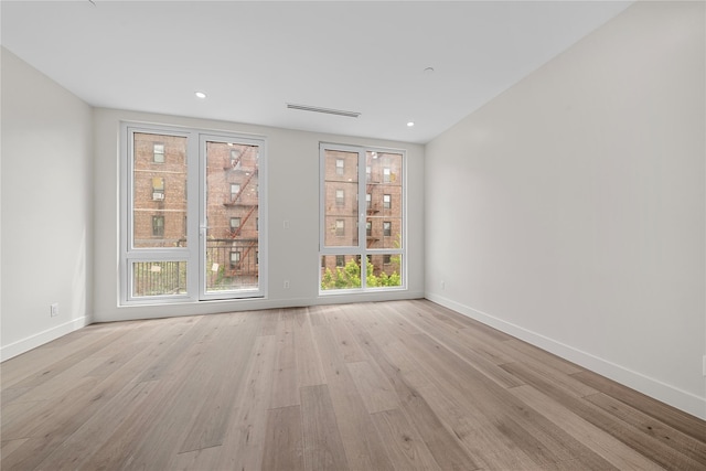 312 Fenimore St, Brooklyn, NY 11225 - spare room featuring wood finished floors, baseboards, and recessed lighting