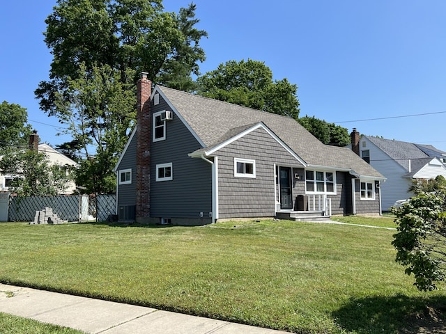 7 Mindy Ln, Jericho, NY 11590 - view of front of house with a chimney and a shingled roof