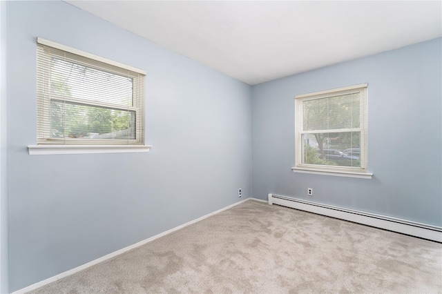 14FELWAYDRIVE Felway Dr Unit 14, Coram, NY 11727 - unfurnished room featuring baseboard heating, carpet floors, and baseboards