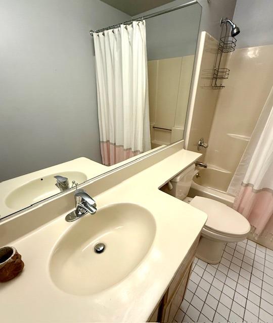 1010 Washington Grn Unit 1010, New Windsor, NY 1255312553 - full bathroom with tile patterned flooring, shower / bathtub combination with curtain, and vanity