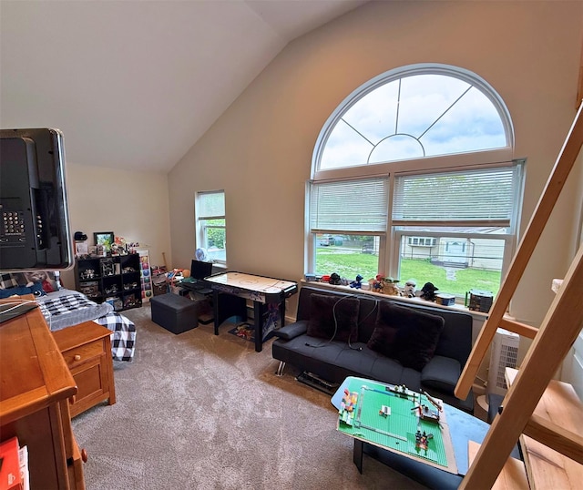 1 Roberta St, East Patchogue, NY 11772 - carpeted office featuring high vaulted ceiling