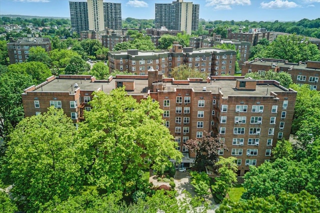 209-80 18th Ave Unit 4D, Bayside, NY 11360 - aerial view of property and surrounding area with nearby urban area