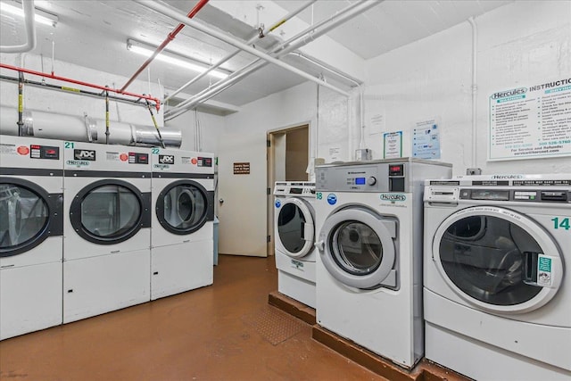 209-80 18th Ave Unit 4D, Bayside, NY 11360 - communal laundry room with washer and clothes dryer