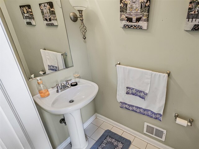 2717 Colonial Dr, New Windsor, NY 12553 - bathroom with tile patterned flooring and baseboards