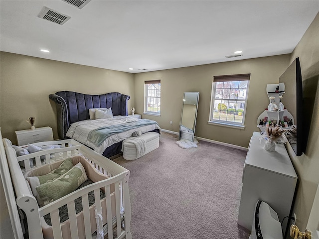 2717 Colonial Dr, New Windsor, NY 12553 - carpeted bedroom featuring baseboards and recessed lighting
