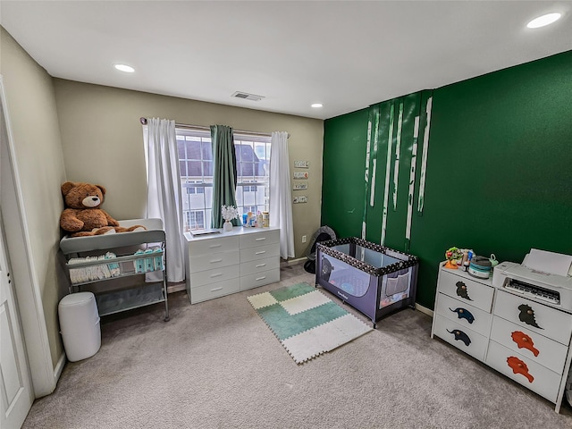 2717 Colonial Dr, New Windsor, NY 12553 - carpeted bedroom featuring recessed lighting
