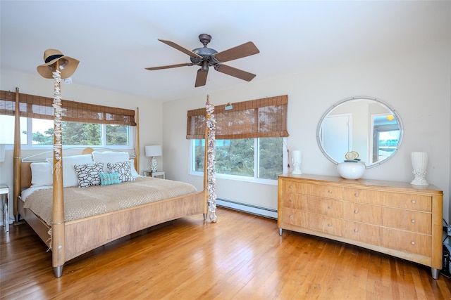 19 Cold Spring Ct, Southampton, NY 11968 - bedroom with a baseboard heating unit and wood finished floors