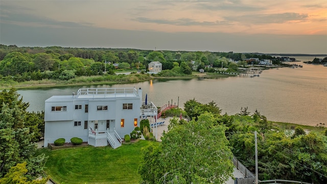 19 Cold Spring Ct, Southampton, NY 11968 - view of subject property featuring a large body of water