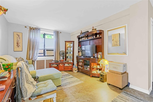 26-25 141th St Unit 1B, Flushing, NY 11354 - living area featuring baseboards