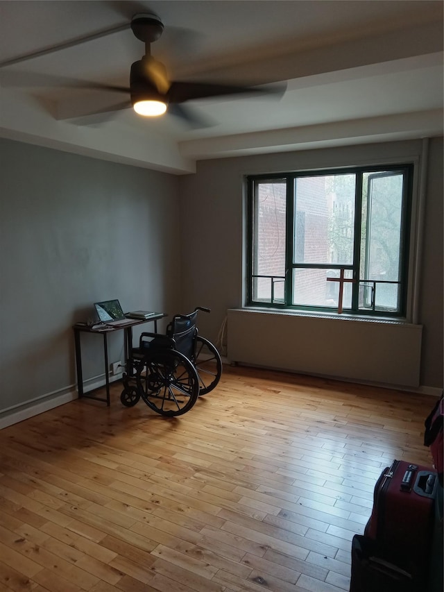 1920 Mcgraw Ave Unit 2G, Bronx, NY 10462 - dining space featuring light wood finished floors and ceiling fan