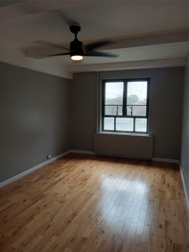 1920 Mcgraw Ave Unit 2G, Bronx, NY 10462 - unfurnished room featuring hardwood / wood-style flooring, a ceiling fan, and baseboards