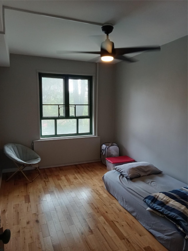 1920 Mcgraw Ave Unit 2G, Bronx, NY 10462 - unfurnished bedroom featuring light wood-type flooring and a ceiling fan