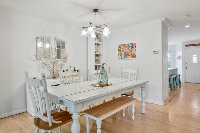 2032 Palmer Ave, Larchmont, NY 10538 - dining room with light wood-style floors, baseboards, and recessed lighting