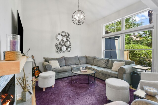 2032 Palmer Ave, Larchmont, NY 10538 - living room with a chandelier