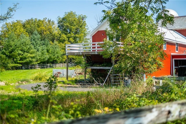 88 Prices Switch Rd, Warwick, NY 10990 - view of yard featuring a deck