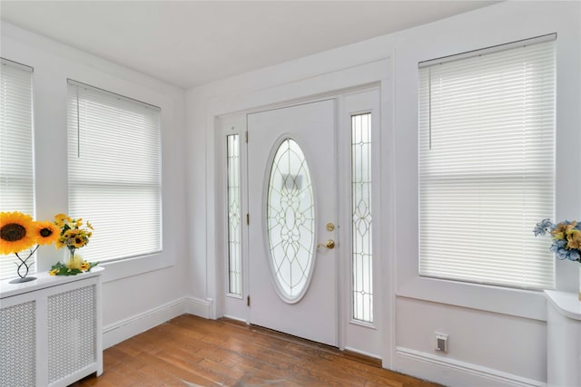 114-18 175th St, Addisleigh Park, NY 11434 - entrance foyer with wood finished floors and baseboards
