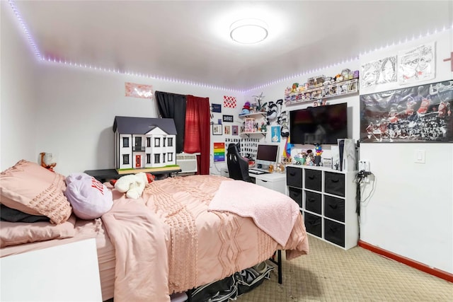 114-18 175th St, Addisleigh Park, NY 11434 - carpeted bedroom featuring baseboards and a desk