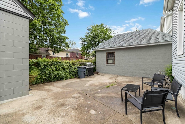 114-18 175th St, Addisleigh Park, NY 11434 - view of patio / terrace with grilling area