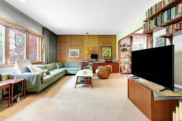 85-82 66th Rd, Rego Park, NY 11374 - living room with carpet flooring and recessed lighting