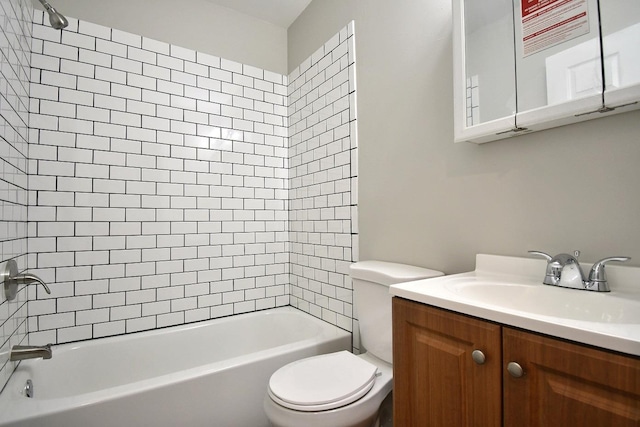 86 Lander St, Newburgh, NY 12550 - full bathroom with toilet, shower / bathtub combination, and vanity