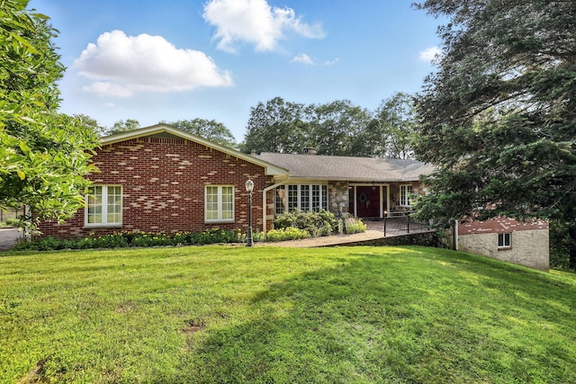 3 David Rd, Somers, NY 10589 - single story home with a front lawn and brick siding