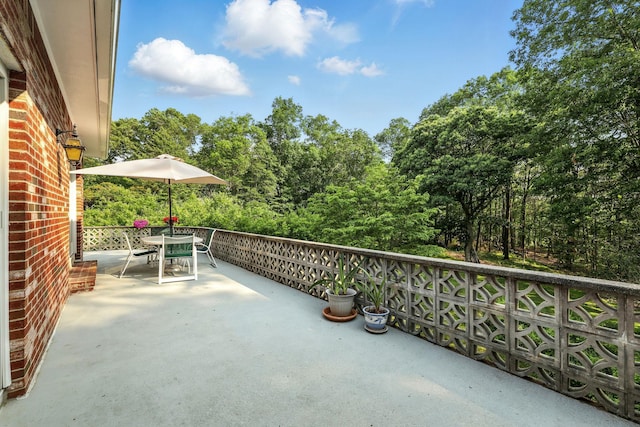 3 David Rd, Somers, NY 10589 - view of patio / terrace with outdoor dining area and view of wooded area