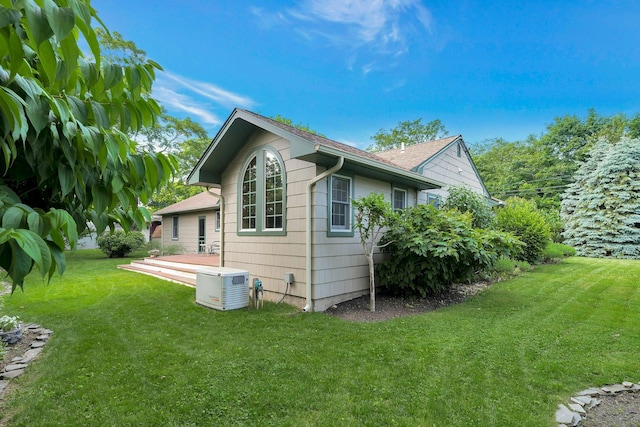43 Sound Rd, Greenport, NY 11944 - view of property exterior with a lawn and a deck