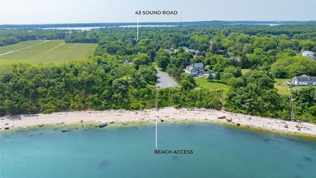 43 Sound Rd, Greenport, NY 11944 - bird's eye view of a nearby body of water