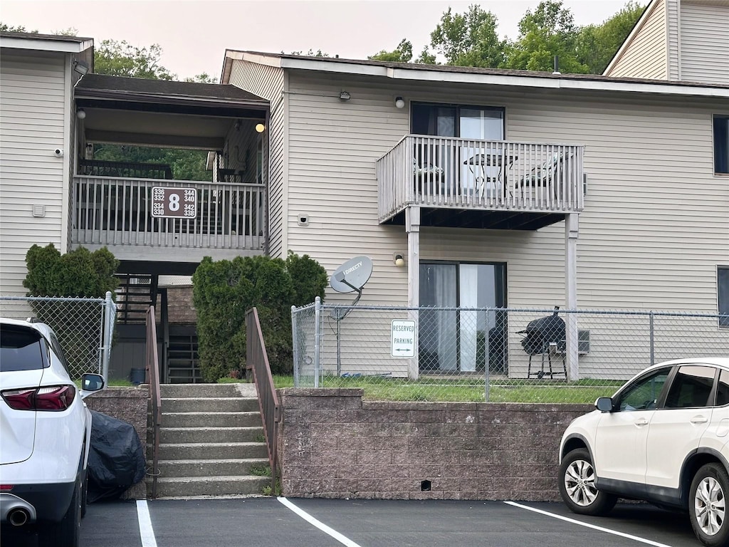 340 Concord Ln, Middletown, NY 10940 - view of property featuring stairway and uncovered parking