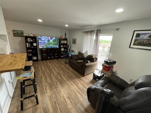 340 Concord Ln, Middletown, NY 10940 - living area with wood finished floors and recessed lighting