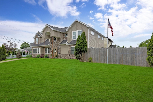 1582 Little Neck Ave, North Bellmore, NY 11710 - view of front of house with stone siding