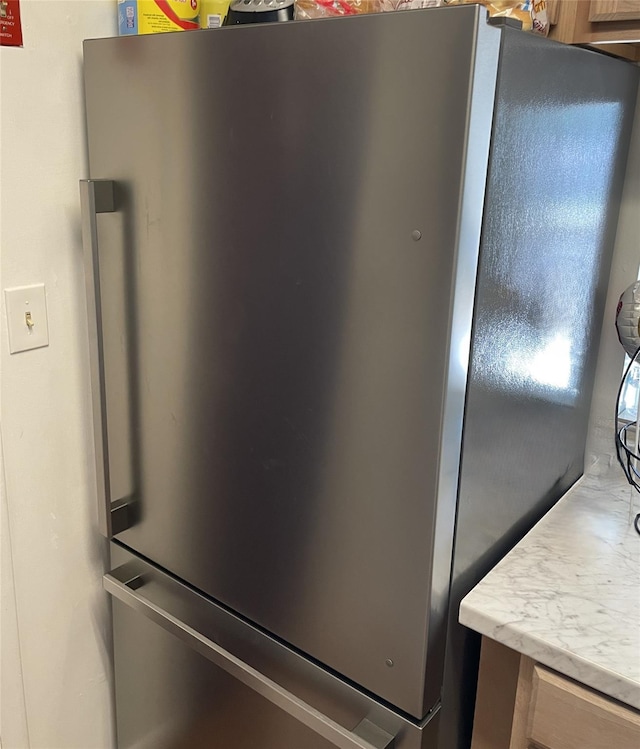 268 Concord Ln, Middletown, NY 10940 - kitchen view of freestanding refrigerator and light countertops