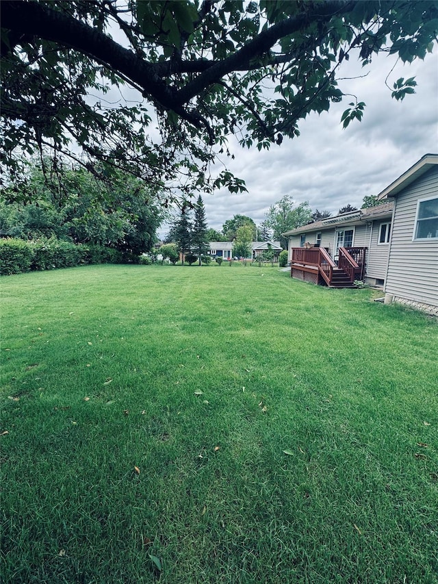 8 Hom St, Chester, NY 10918 - view of grassy yard with a deck