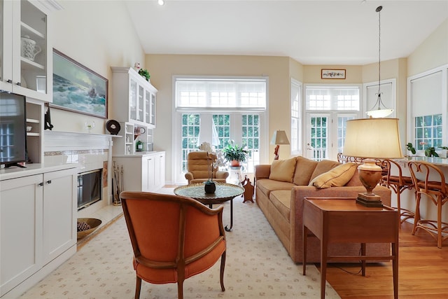 144 Burr Farms Rd, Mount Kisco, NY 10549 - living room featuring a high end fireplace