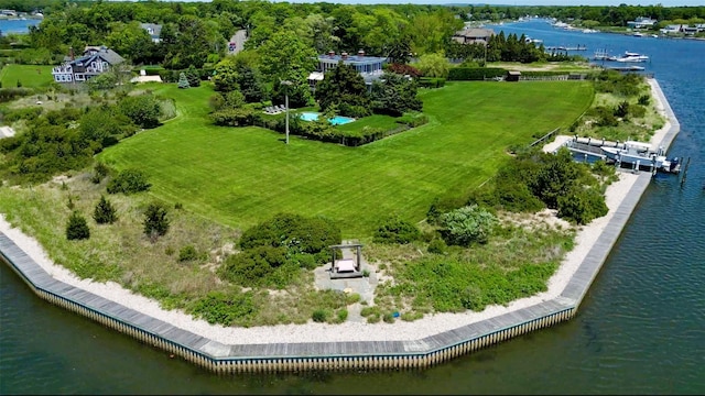 150 Senix Ave, Center Moriches, NY 11934 - drone / aerial view of a large body of water