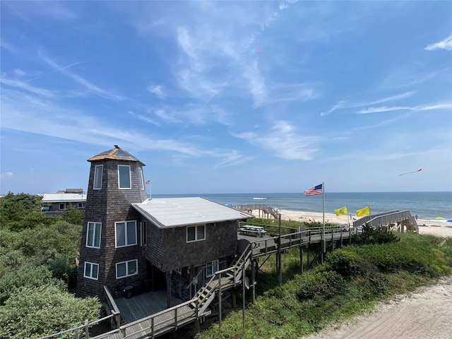 15 Dune Walk, Davis Park, NY 11772 - water view featuring nearby beach
