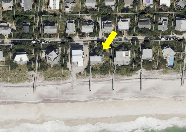 15 Dune Walk, Davis Park, NY 11772 - aerial view of property's location with property boundaries highlighted