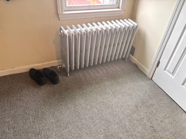 731 E 218th St, Bronx, NY 10467 - detailed view of radiator and carpet flooring