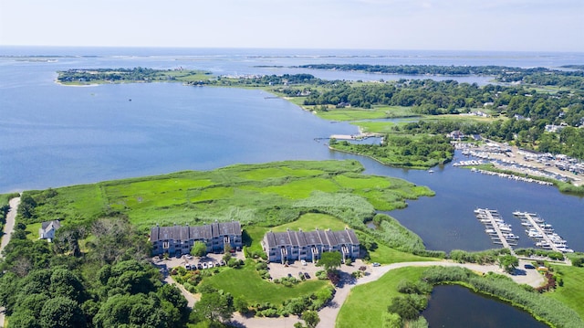 5 Pameeches Path, East Moriches, NY 11940 - drone / aerial view of a nearby body of water